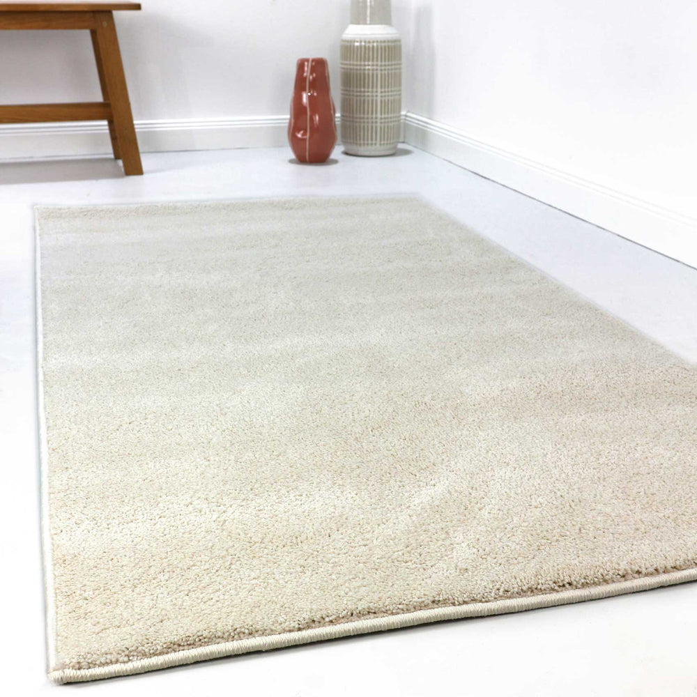 Campus Teppich beige Kurzflor rechteckig
