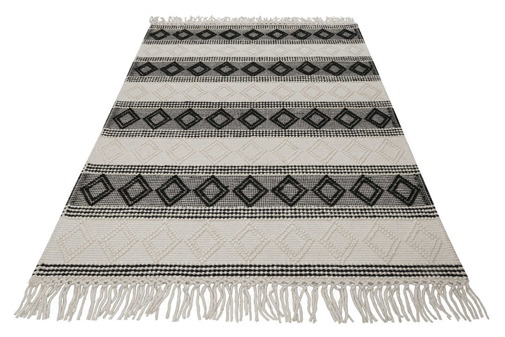 Cara Teppich wollweiß Kurzflor rechteckig