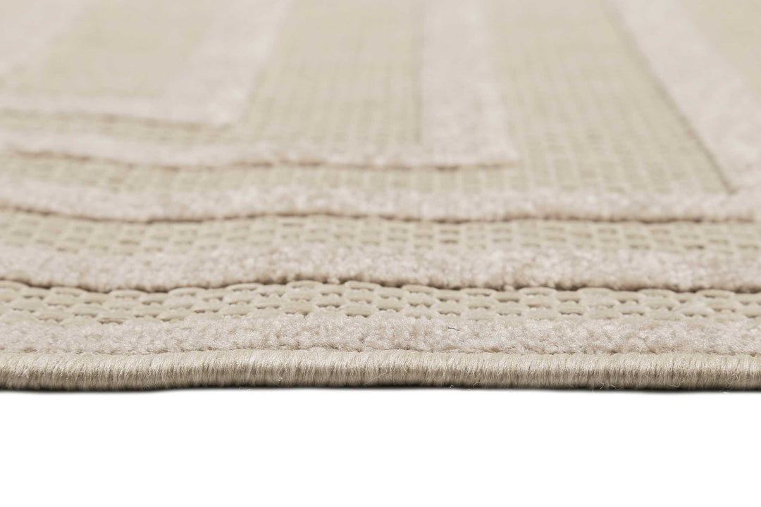 Carolina Outdoor creme beige Kurzflor rechteckig