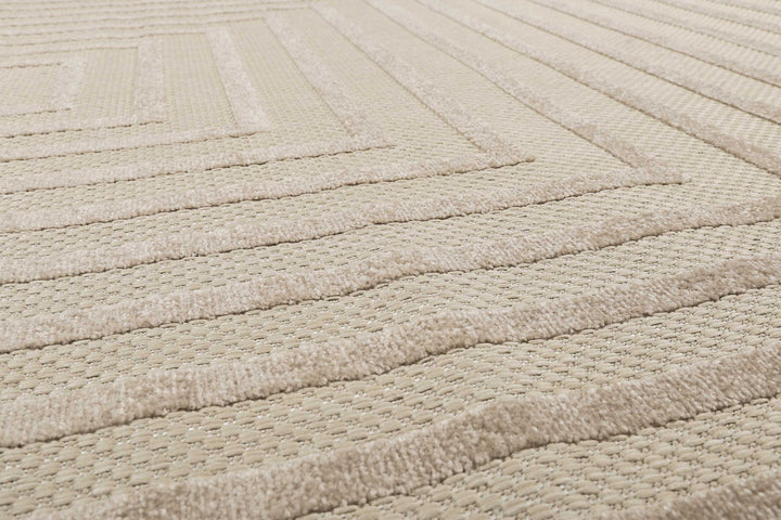 Carolina Outdoor creme beige Kurzflor rechteckig