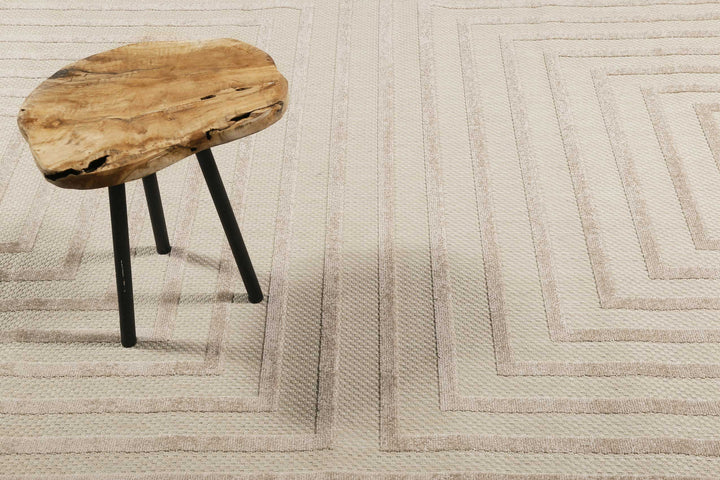 Carolina Outdoor creme beige Kurzflor rechteckig