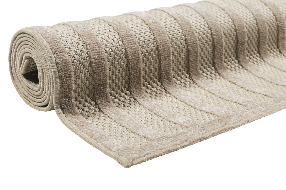 Carolina Outdoor creme beige Kurzflor rechteckig