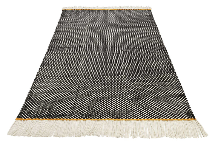 Casa Teppich schwarz Kurzflor rechteckig