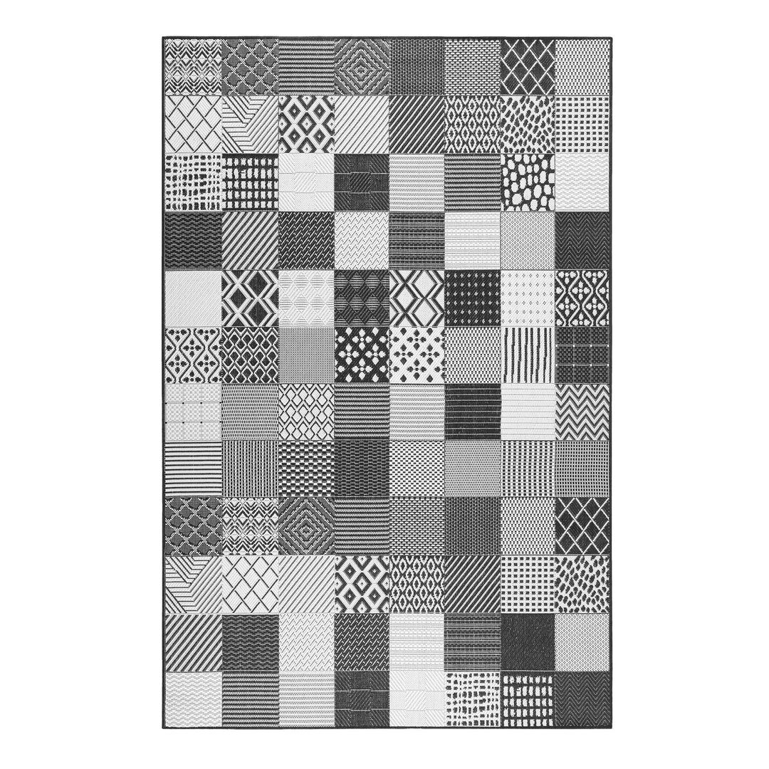 Chester Outdoor schwarz Kurzflor rechteckig