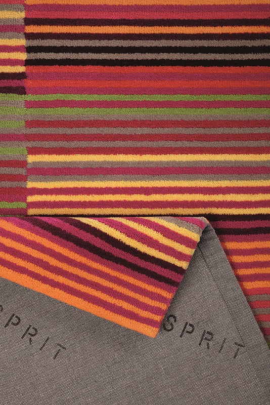 Esprit Kurzflor Teppich » Colorpop « rot grün