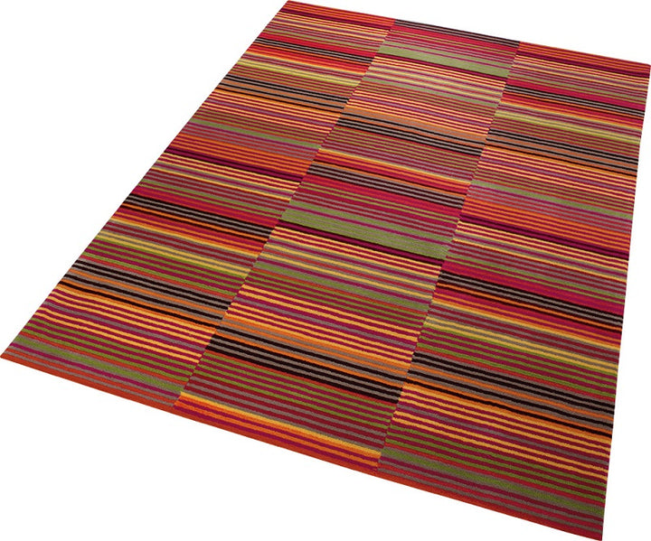 Colorpop Teppich rot Kurzflor rechteckig