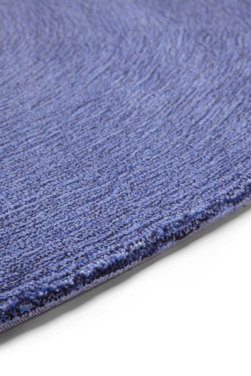 Esprit Teppich Rund Blau meliert aus Wolle » Colour In Motion «