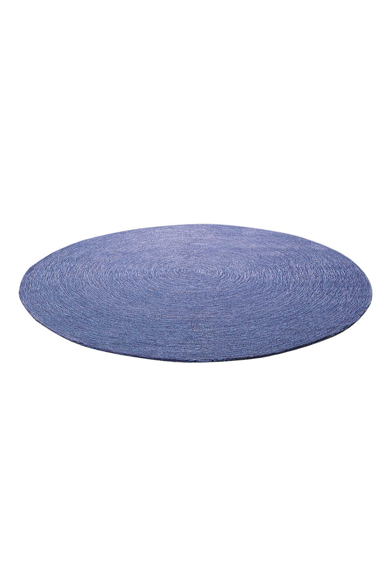 Esprit Teppich Rund Blau meliert aus Wolle » Colour In Motion «