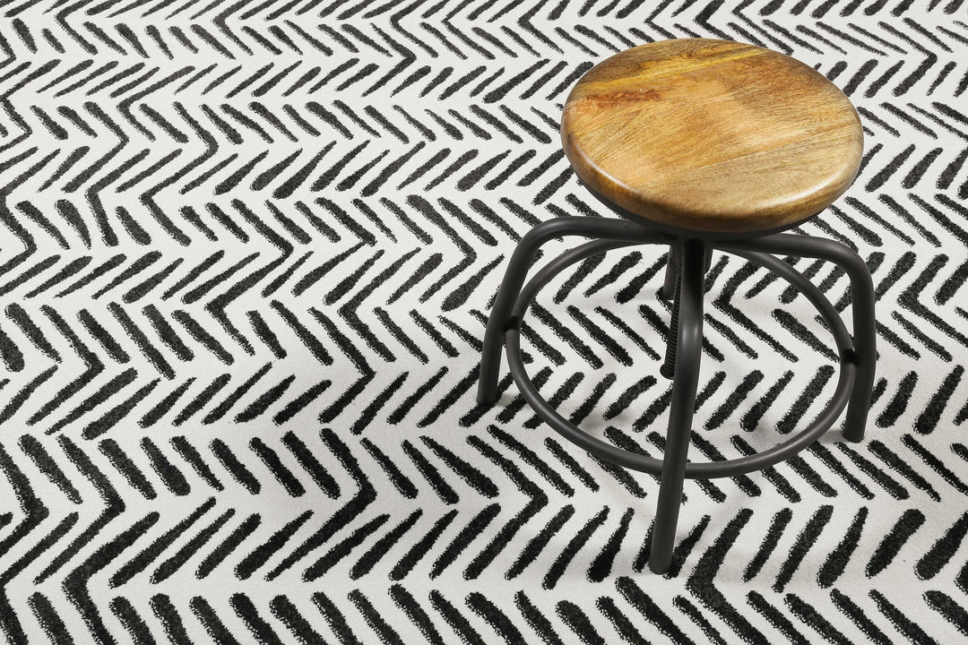 Congo Teppich weiß Kurzflor rechteckig