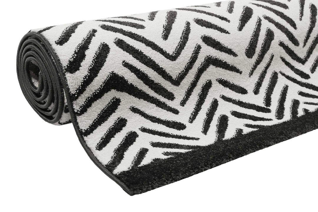 Congo Teppich weiß Kurzflor rechteckig