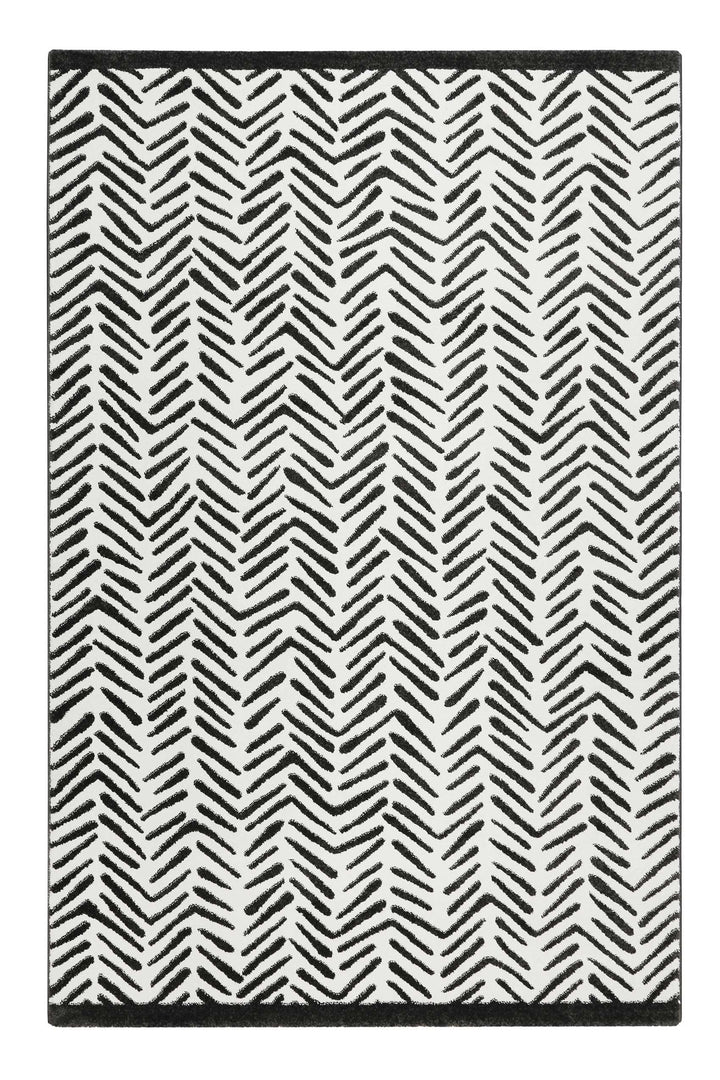 Congo Teppich weiß Kurzflor rechteckig