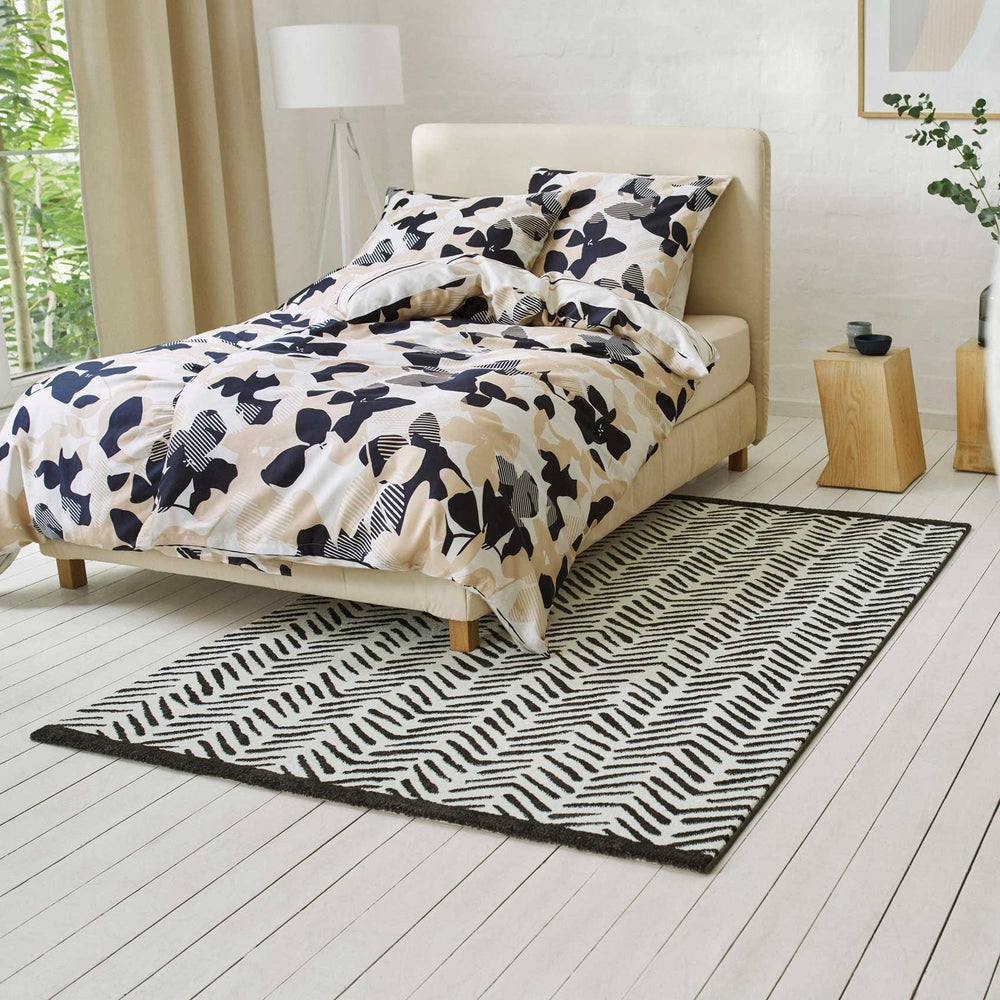 Congo Teppich weiß Kurzflor rechteckig