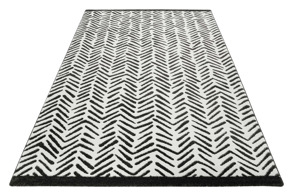 Congo Teppich weiß Kurzflor rechteckig