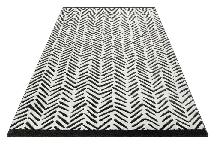 Congo Teppich weiß Kurzflor rechteckig