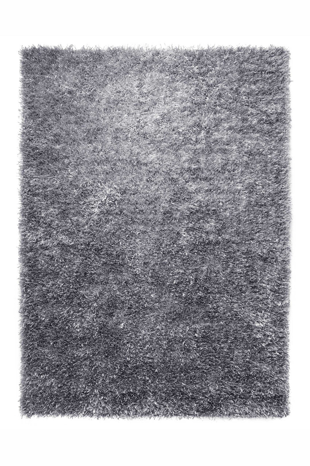 Cool Glamour Teppich silber Hochflor rechteckig