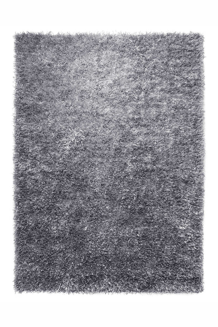 Cool Glamour Teppich silber Hochflor rechteckig