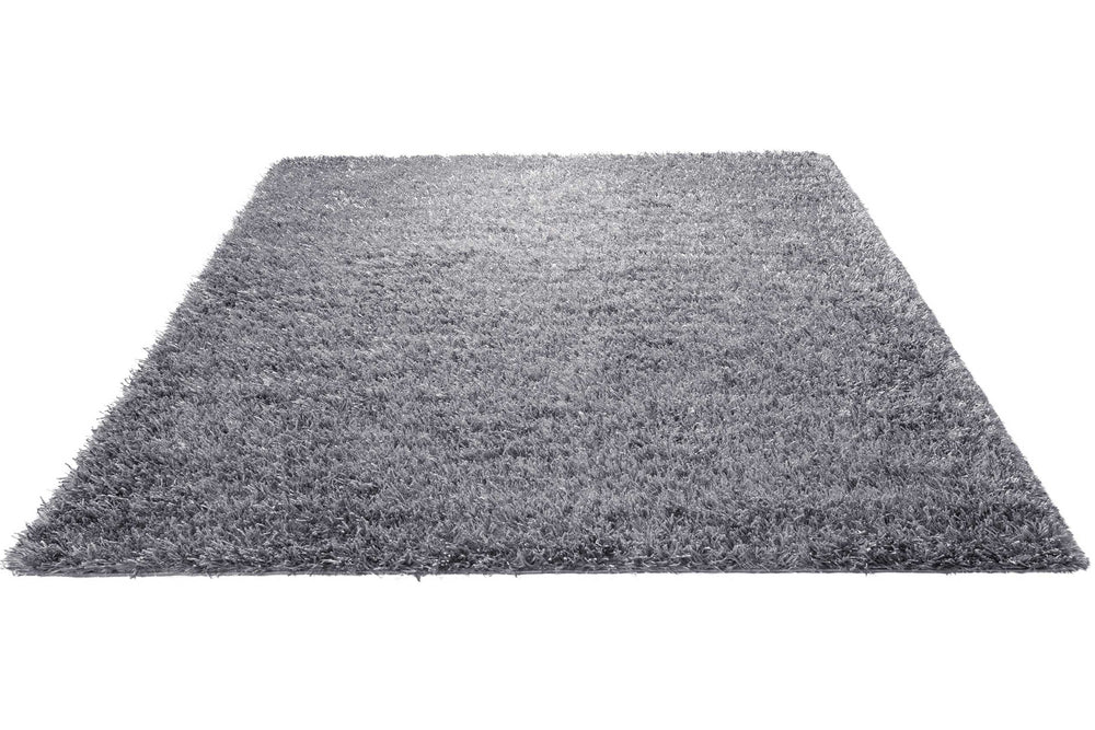 Cool Glamour Teppich silber Hochflor rechteckig