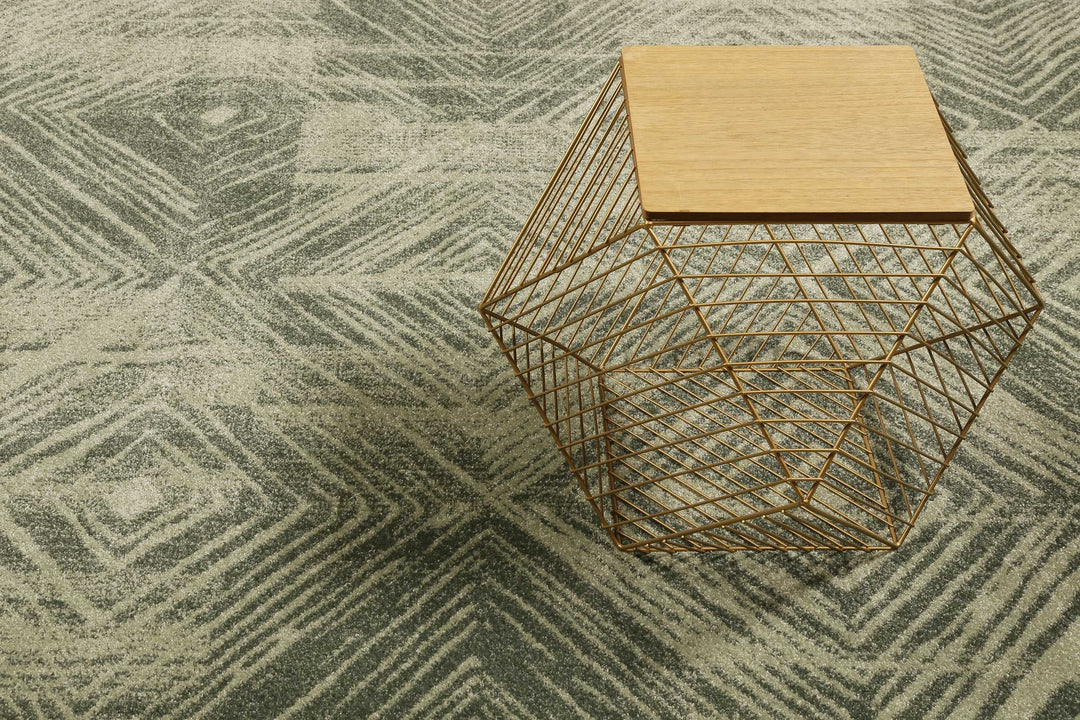 Cuba Teppich grün Kurzflor rechteckig