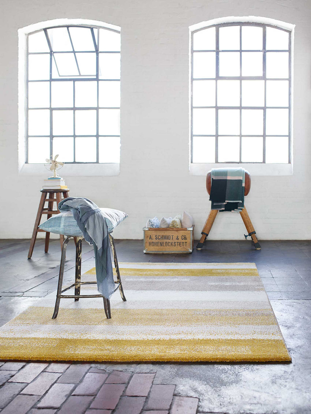 Dreaming Teppich senfgelb Kurzflor rechteckig