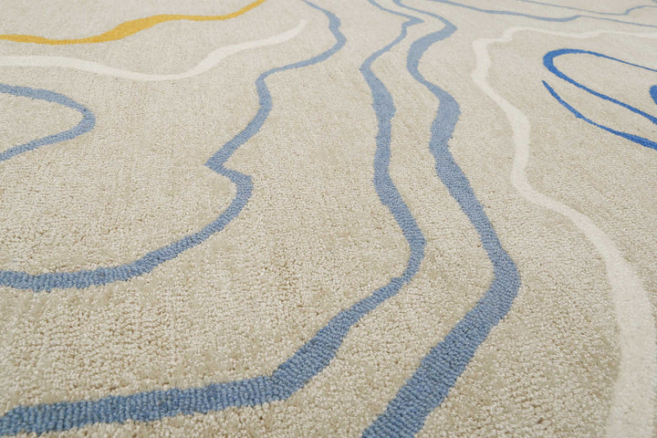 Drive Teppich beige Kurzflor rechteckig