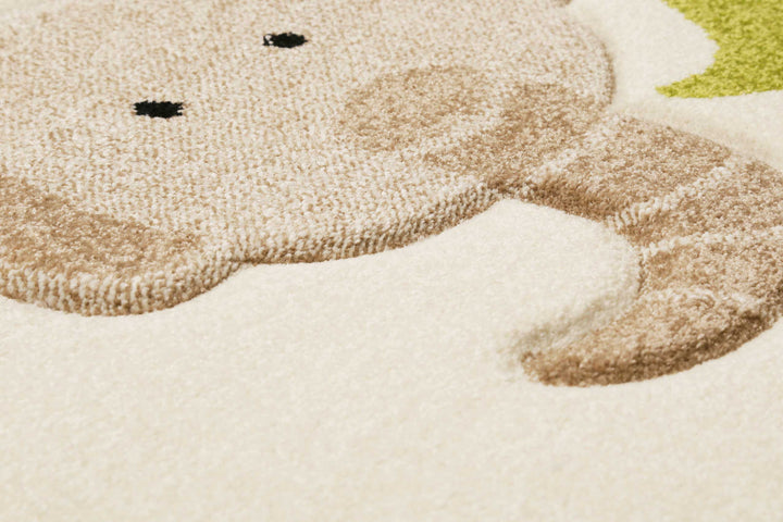 E-SAFARI Teppich beige Kurzflor rechteckig