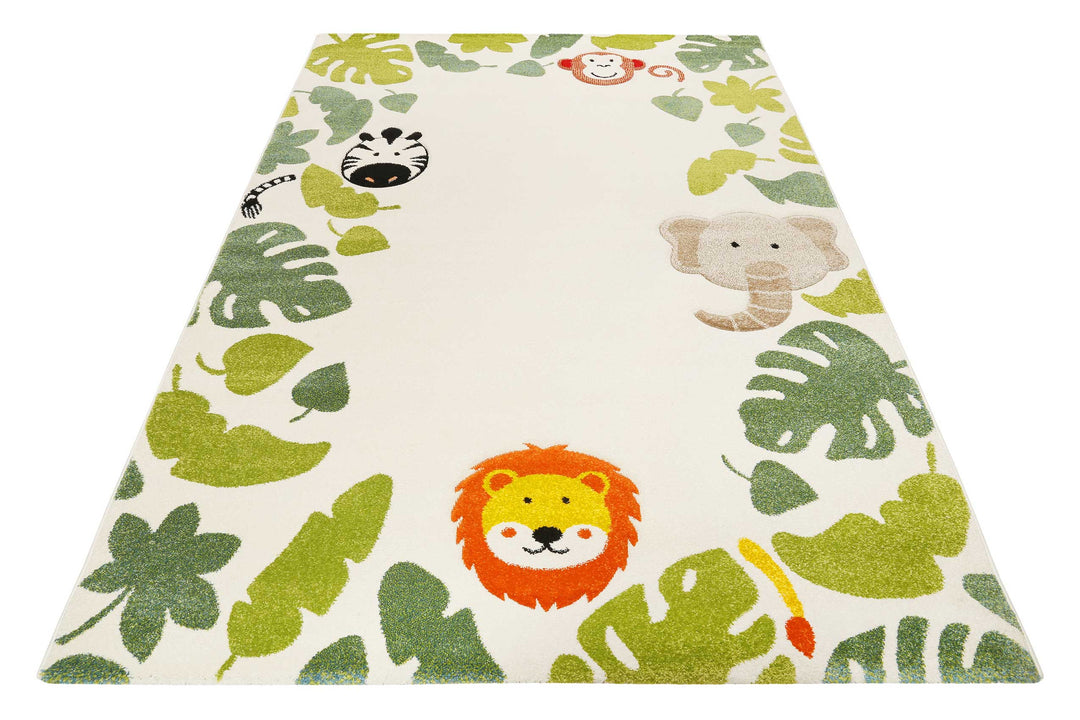 E-SAFARI Teppich beige Kurzflor rechteckig