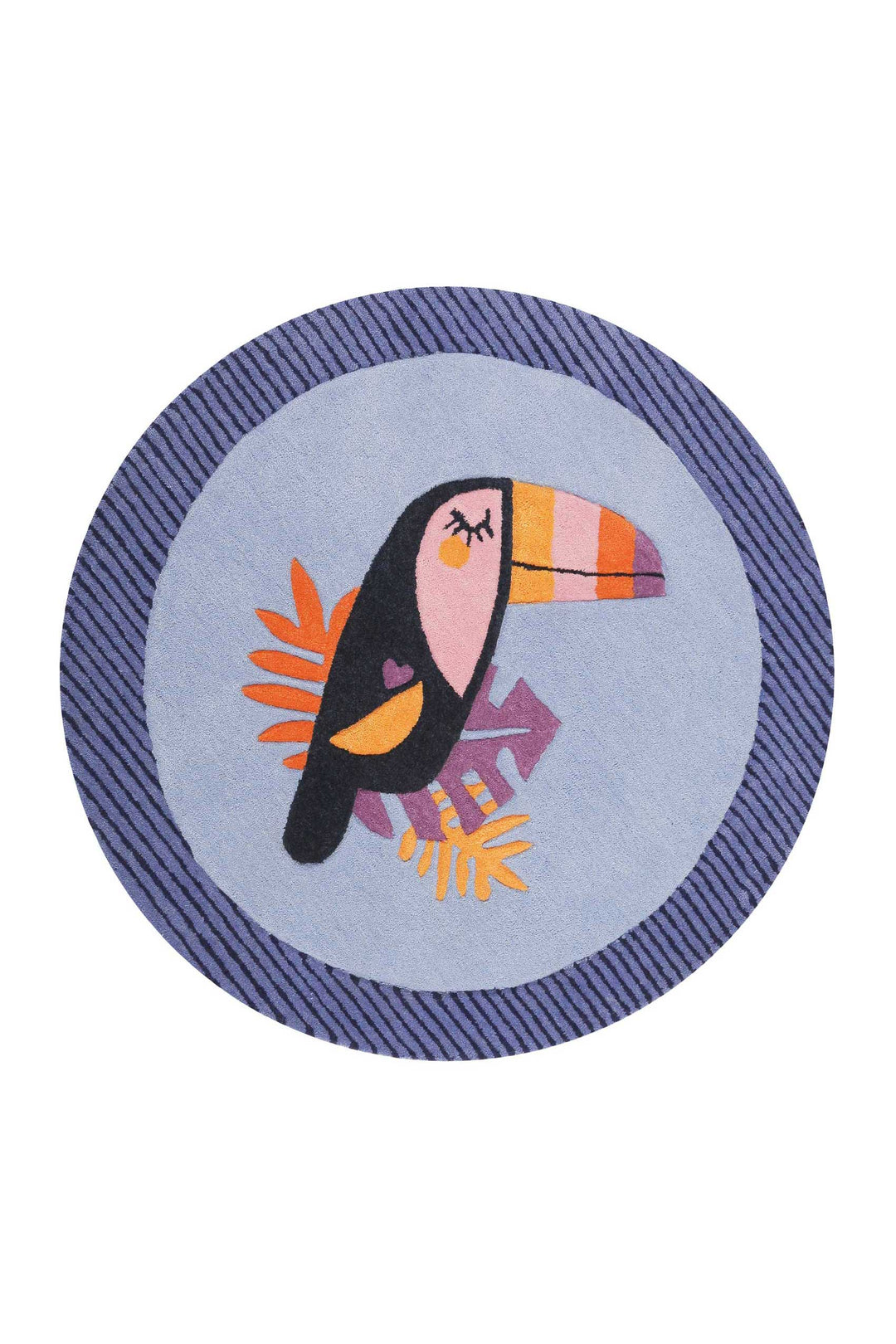 E-TOUCAN Teppich blau Kurzflor rechteckig