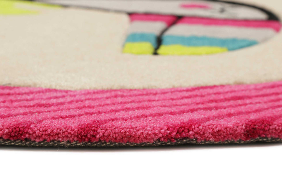 E-TOUCAN Teppich beige Kurzflor rechteckig