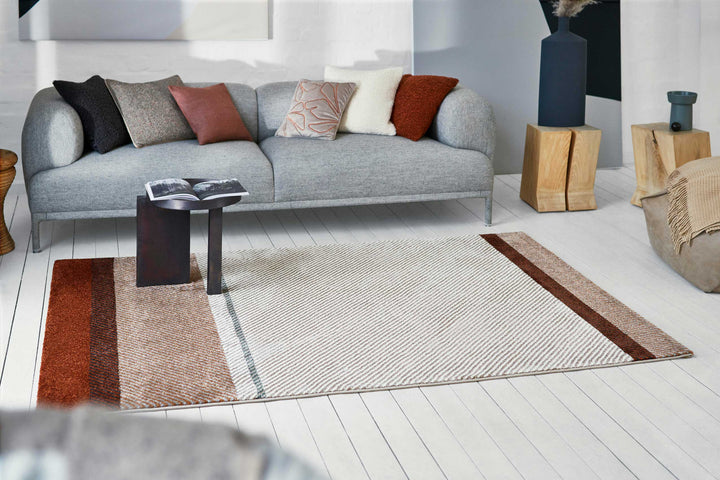 Eastwood Teppich beige Kurzflor rechteckig