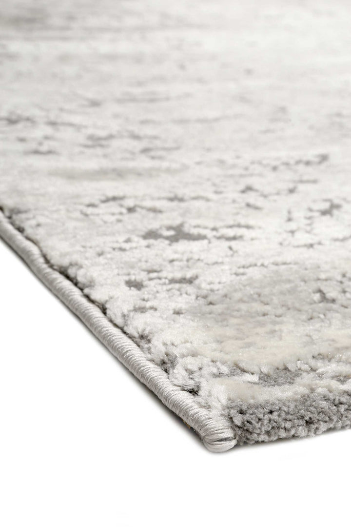 Elda Teppich grau Kurzflor rechteckig