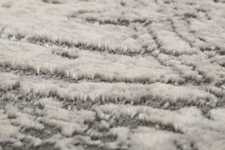 Elda Teppich grau Kurzflor rechteckig