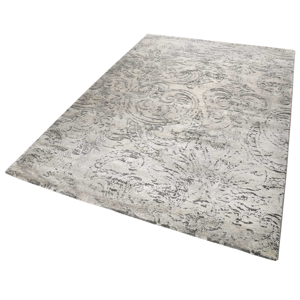 Elda Teppich grau Kurzflor rechteckig