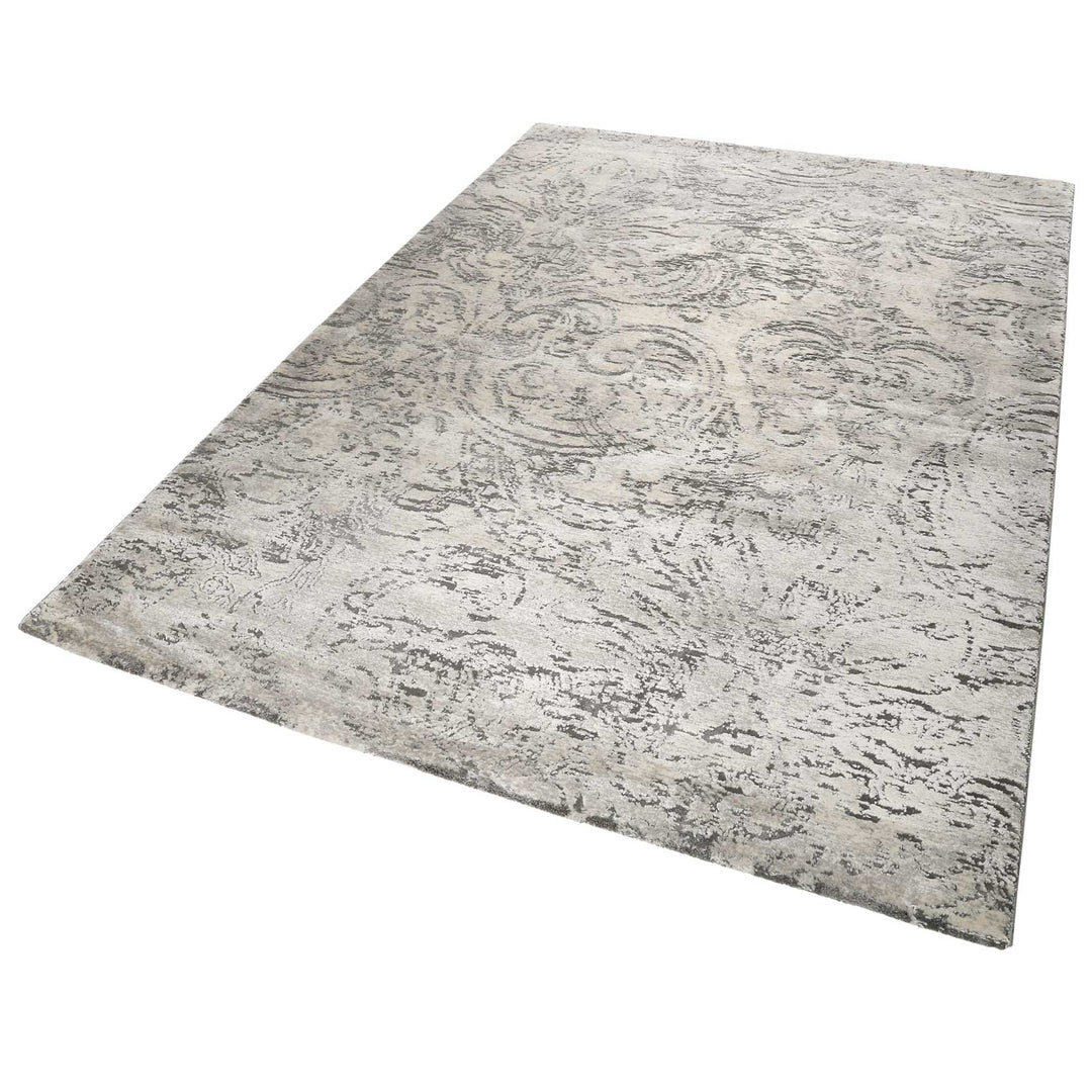 Elda Teppich grau Kurzflor rechteckig