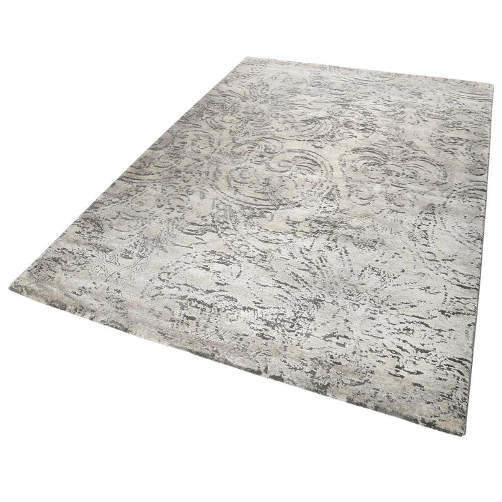 Elda Teppich grau Kurzflor rechteckig