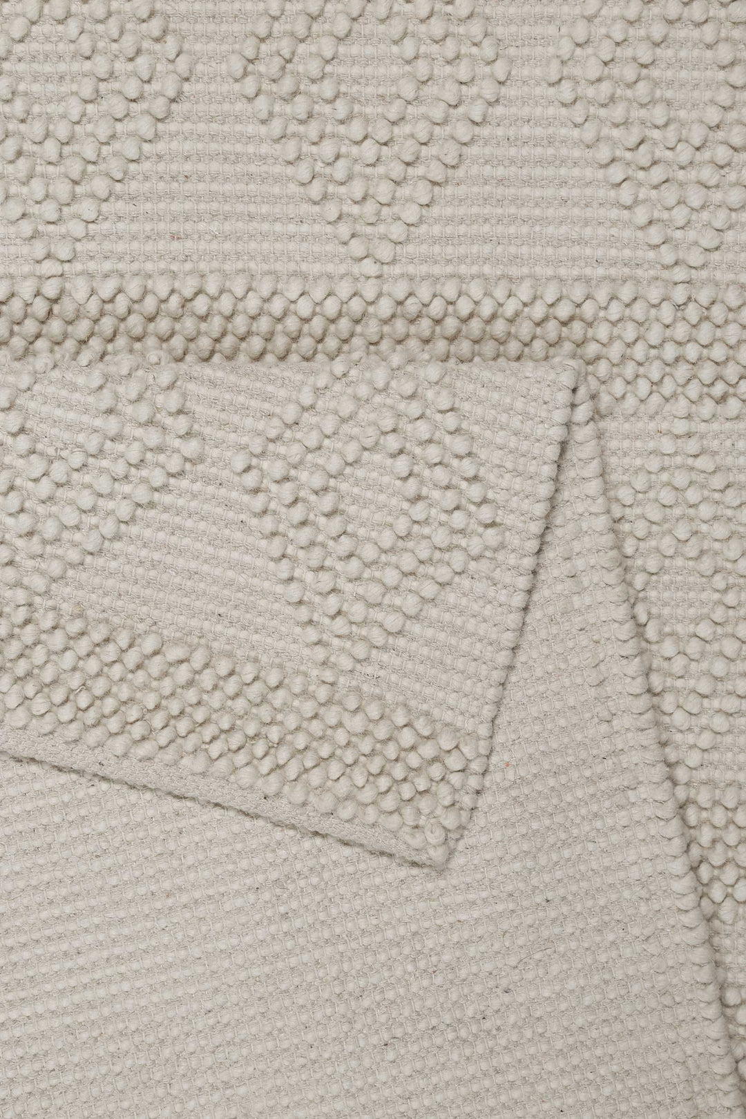 Emmy Teppich wollweiß Kurzflor rechteckig