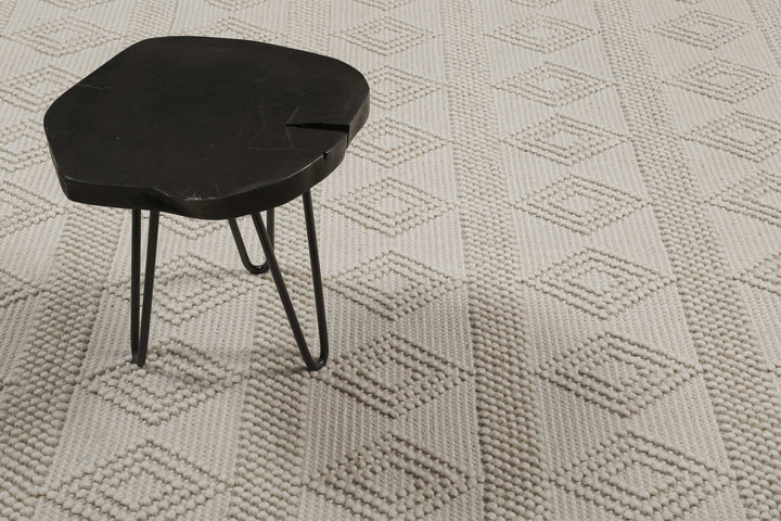 Emmy Teppich wollweiß Kurzflor rechteckig