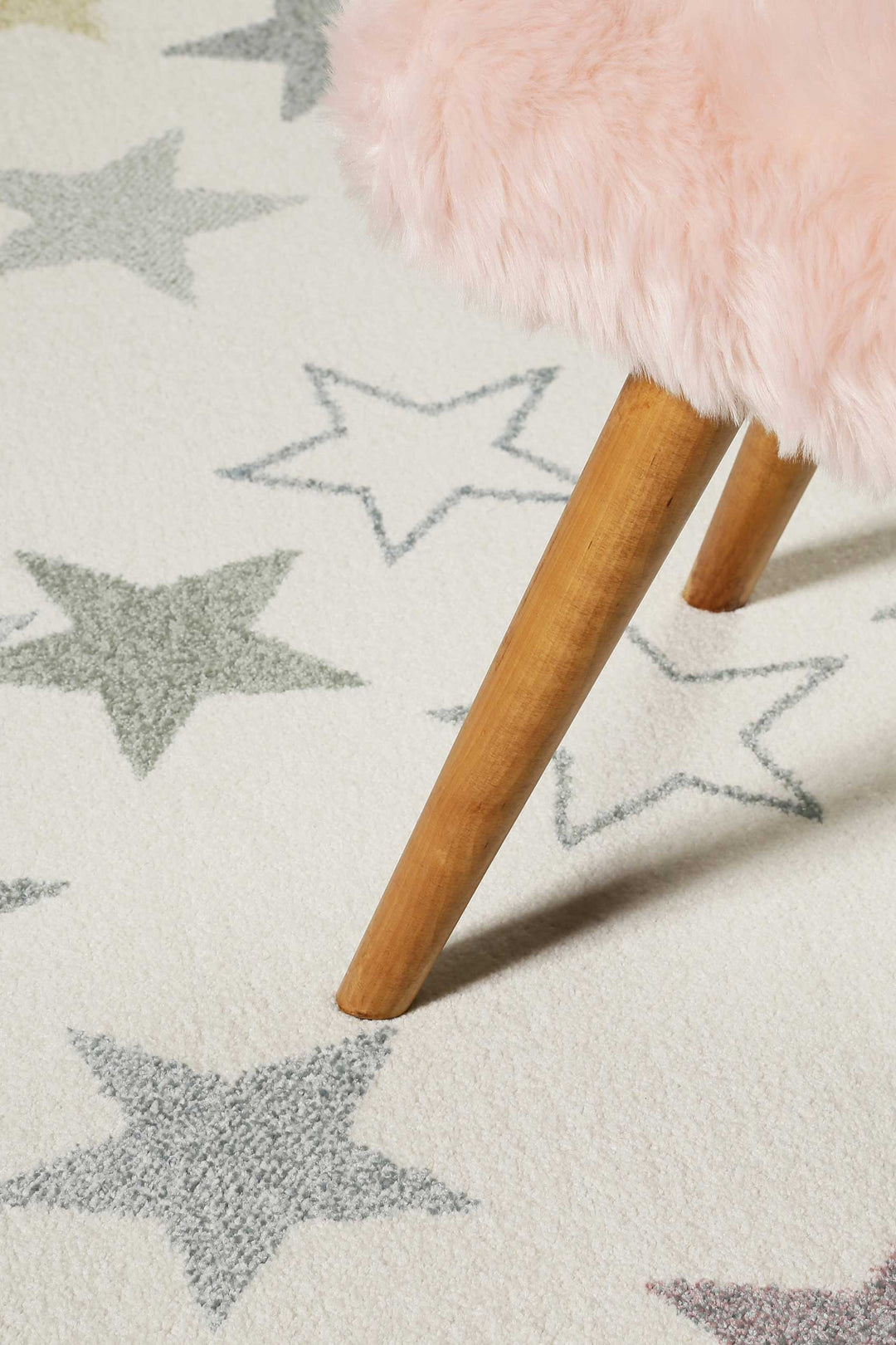 Esterya Teppich weiß Kurzflor rechteckig