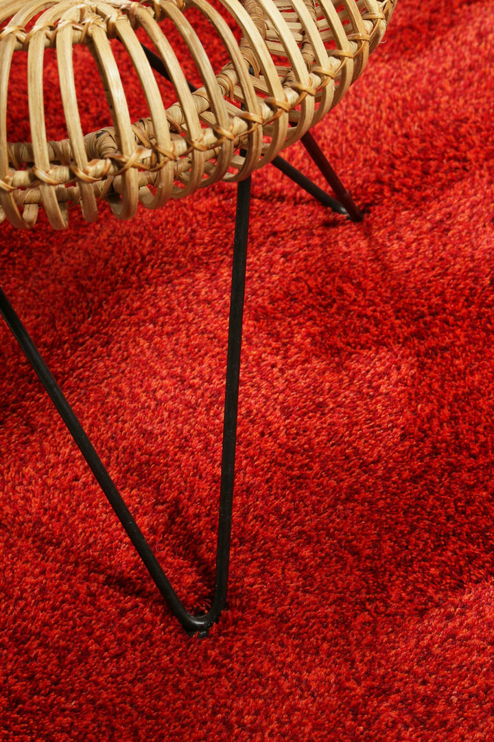 Ethnic Mix Teppich rot Hochflor rechteckig