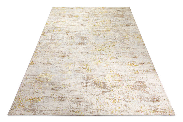 Esprit Feel Vintage 2.0 Teppich Creme Gold flach ausgelegt in perspektivischer Ansicht