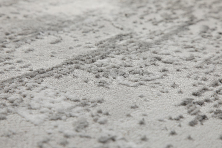 Esprit Feel Vintage 2.0 Teppich Grau Silber Detailaufnahme mit feiner Struktur und used Look Optik
