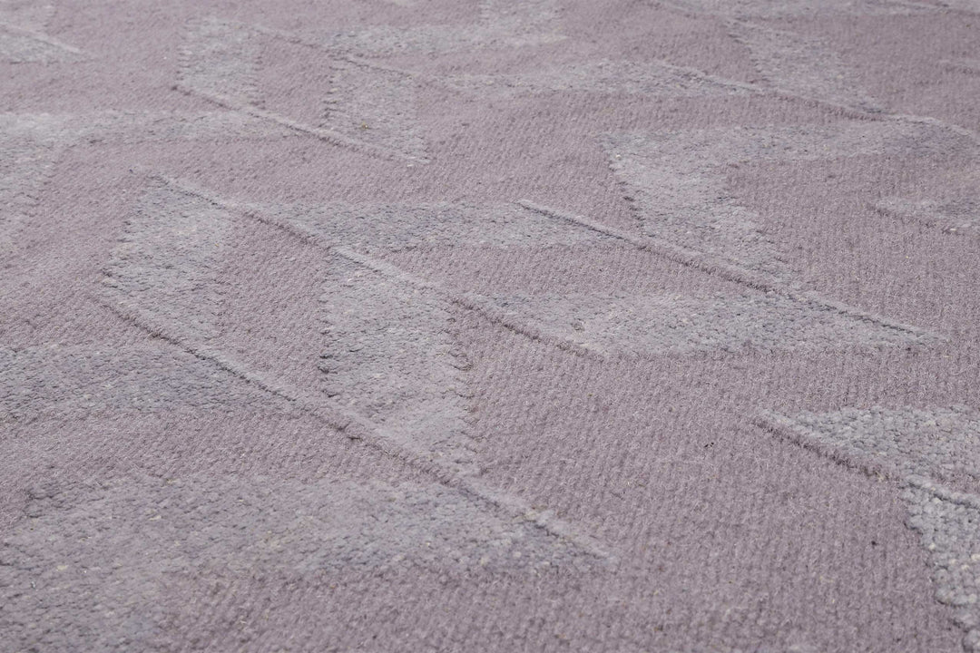 Feel4U Kelim Teppich grau Kurzflor rechteckig