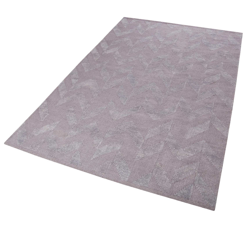 Feel4U Kelim Teppich grau Kurzflor rechteckig