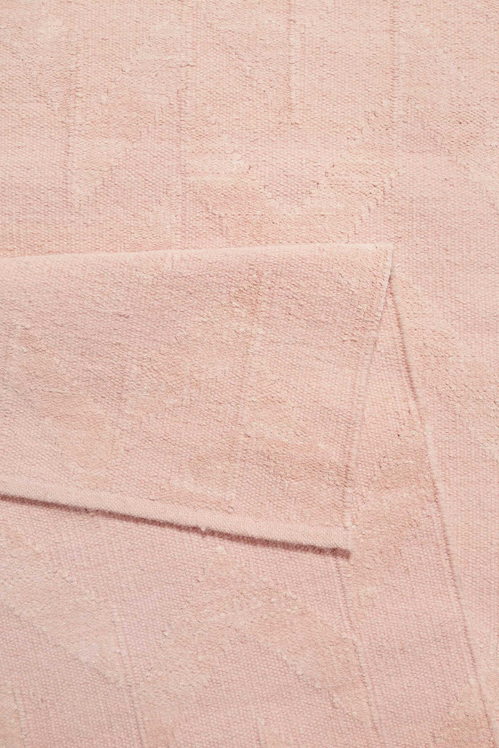 Feel4U Kelim Teppich rosa Kurzflor rechteckig