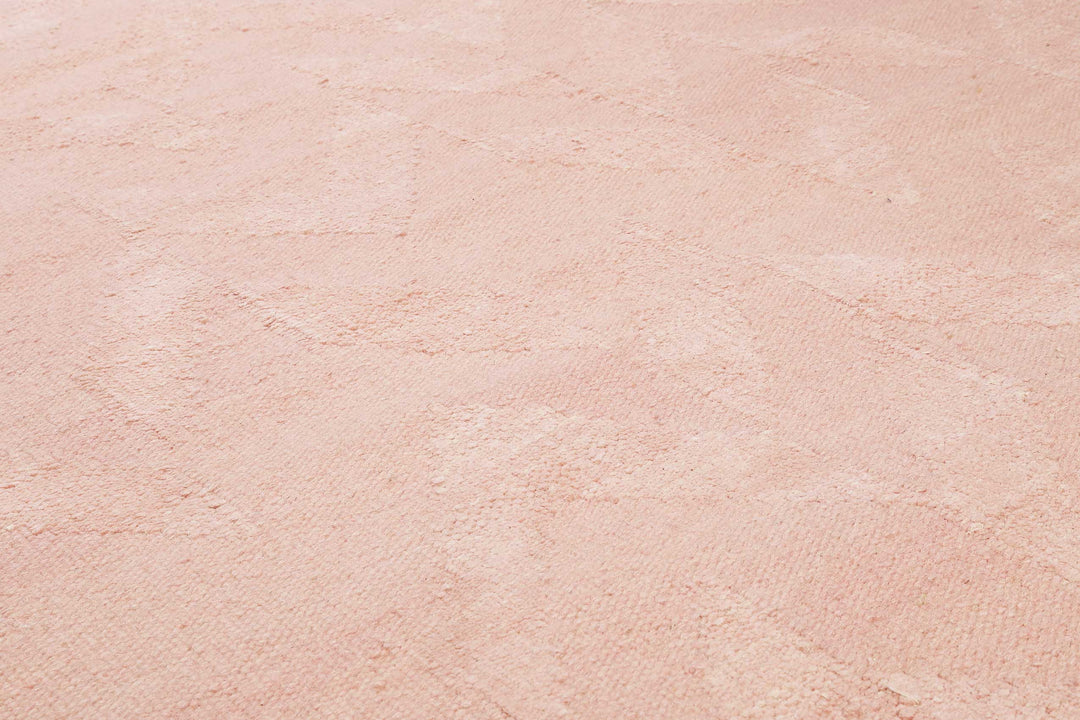 Feel4U Kelim Teppich rosa Kurzflor rechteckig