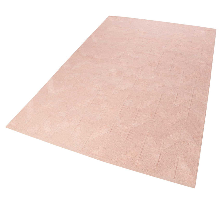 Feel4U Kelim Teppich rosa Kurzflor rechteckig