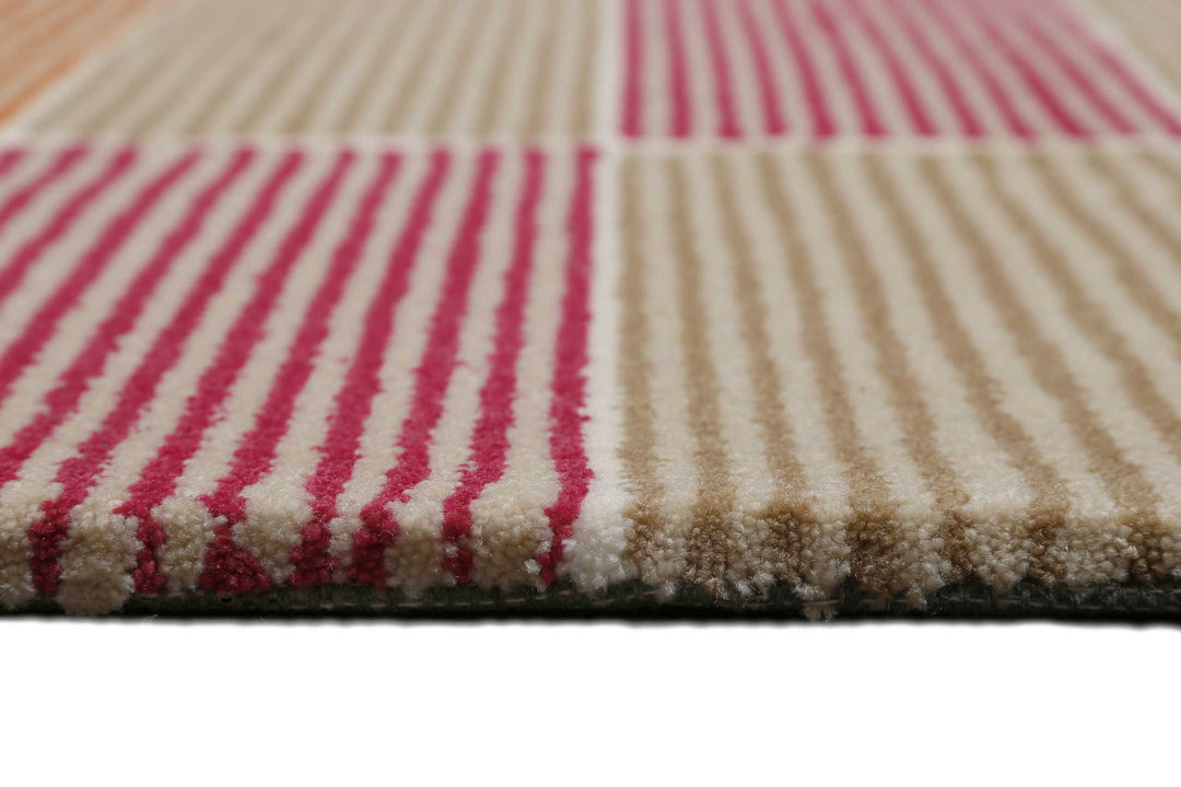 Fida Teppich beere Kurzflor rechteckig