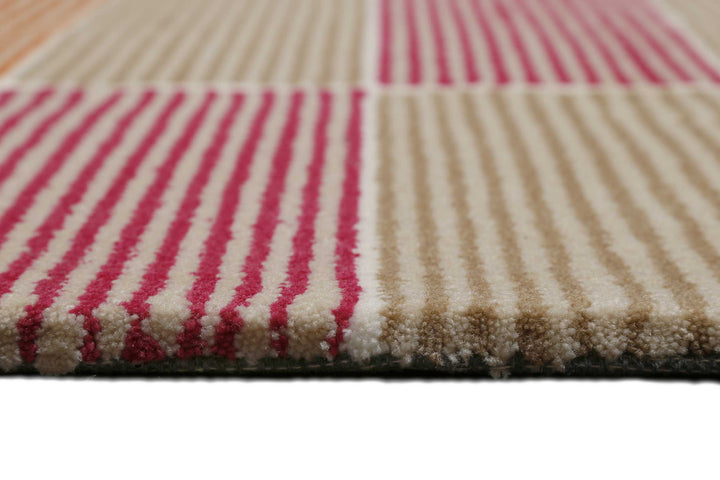 Fida Teppich beere Kurzflor rechteckig