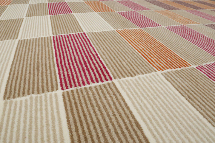 Fida Teppich beere Kurzflor rechteckig