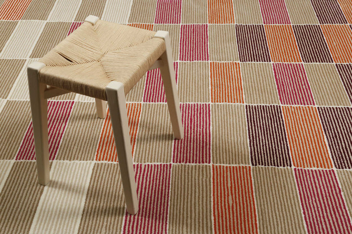 Fida Teppich beere Kurzflor rechteckig