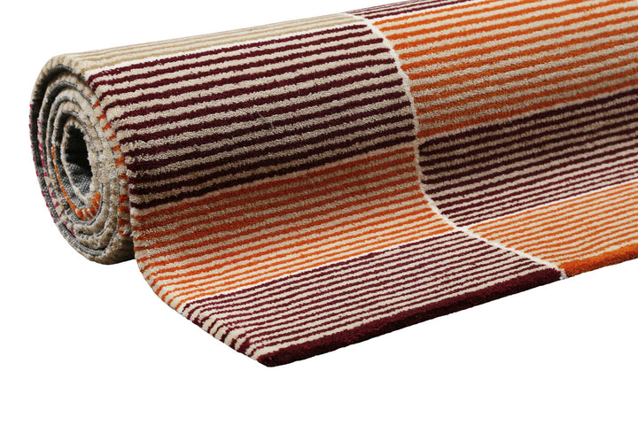 Fida Teppich beere Kurzflor rechteckig